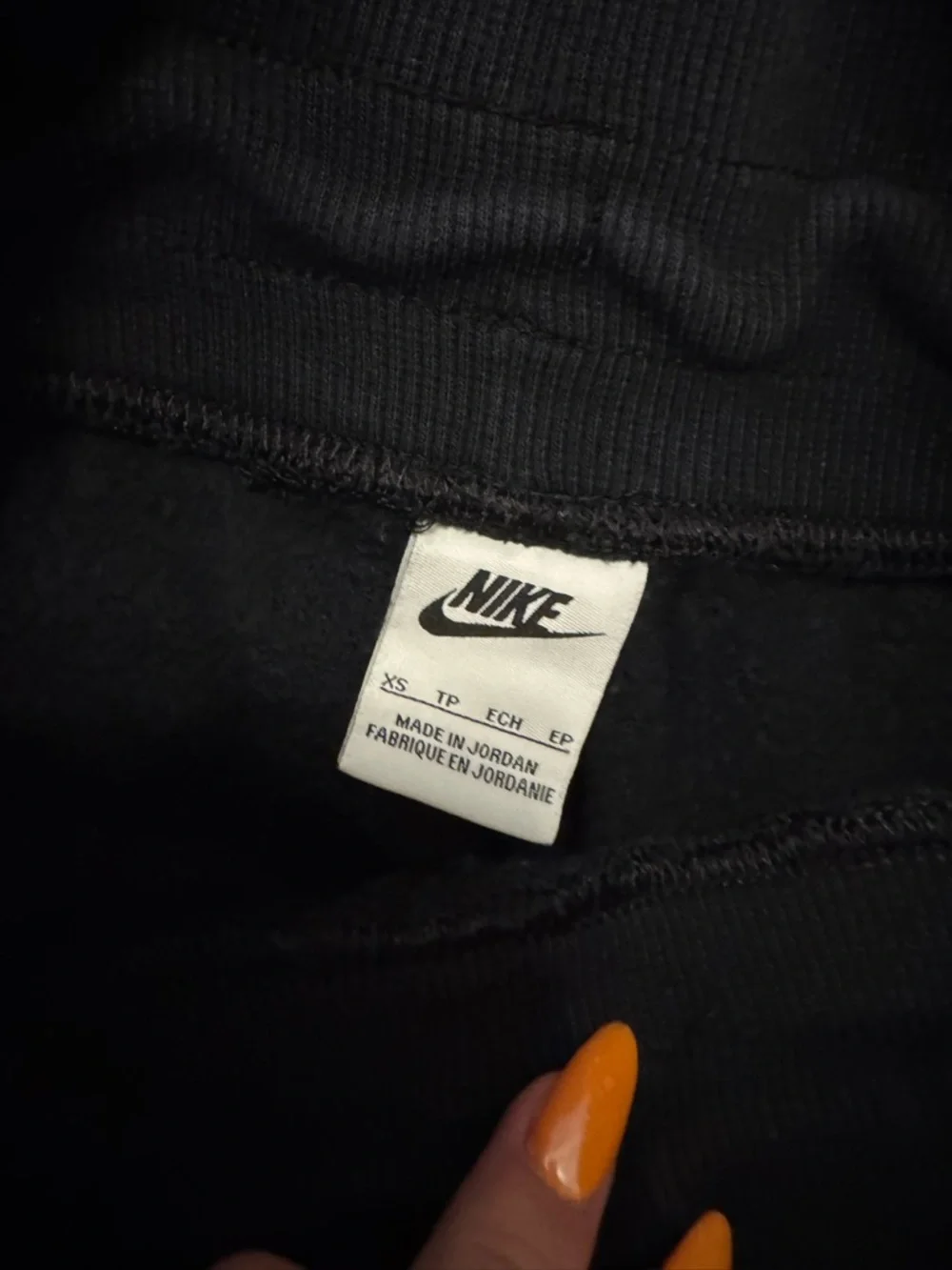 Nike Women's Navy Athletic Shorts with White Swoosh
